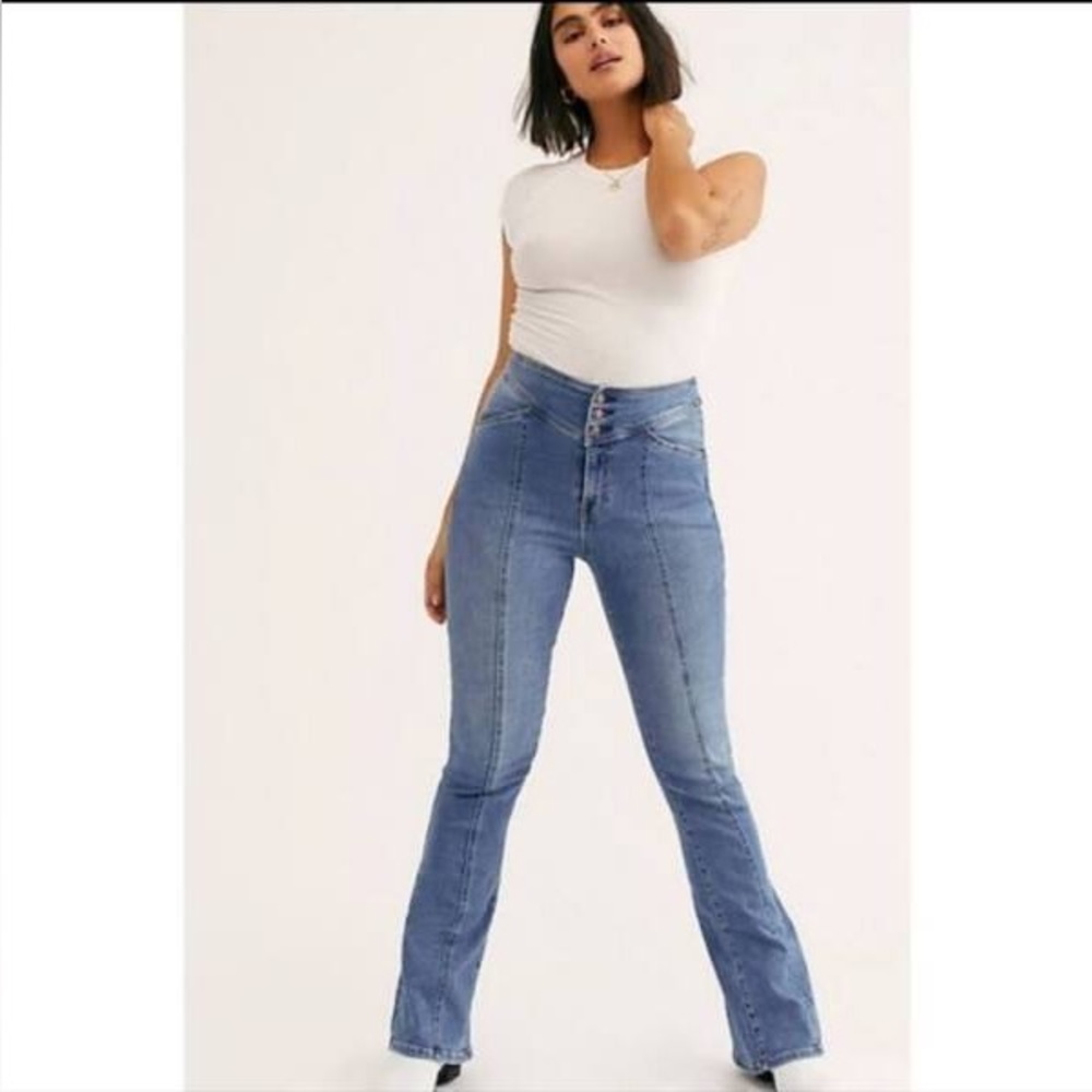 Free People We The Free CRVY Rockaway Bootcut Jeans